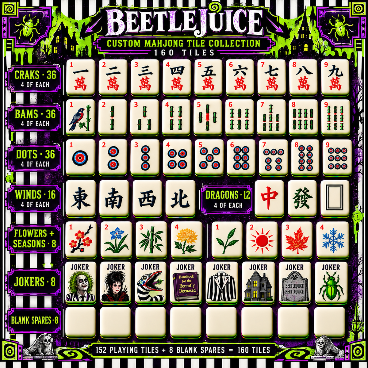 BTJ Premium Mahjong Set – Game Night Edition PNPA
