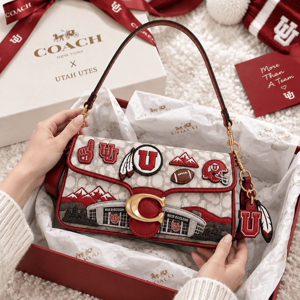 Premium UTAH Coach Shoulder Cross With Charm LNTH
