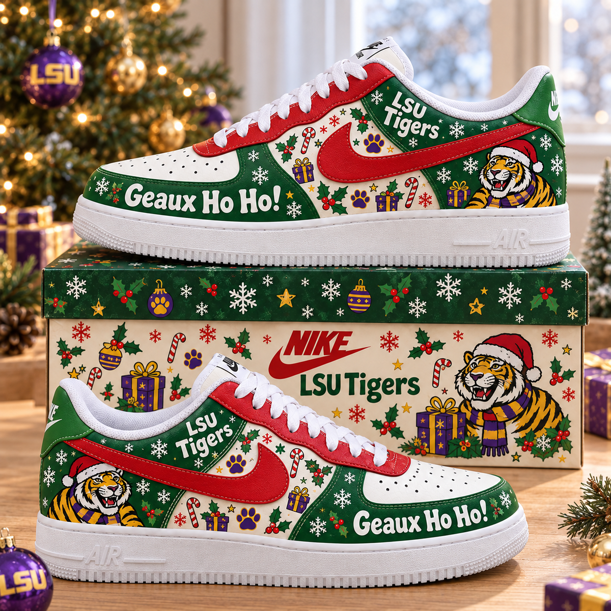 LSU Premium Christmas Low-Top Sneaker PTKL