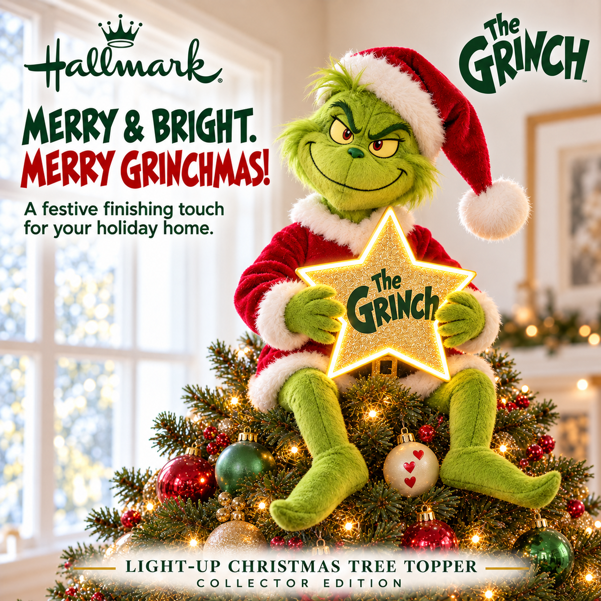 TGR ILLUMINATED CHRISTMAS TREE TOPPER HQH