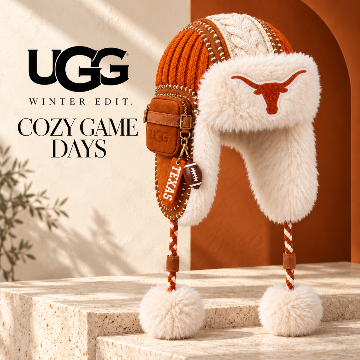 TLS Plush Knit Trapper Hat DNBN