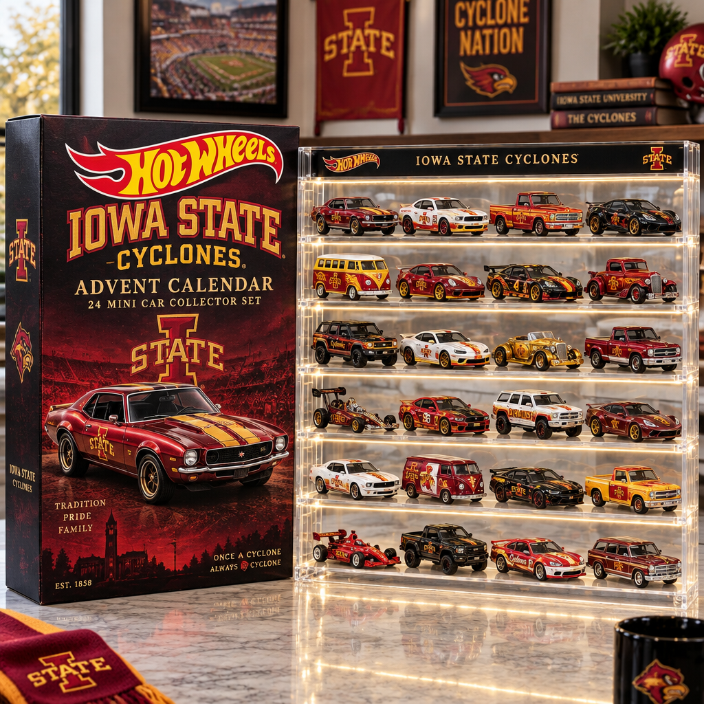 Iowa State Cyclones Premium Mini Car Advent Calendar