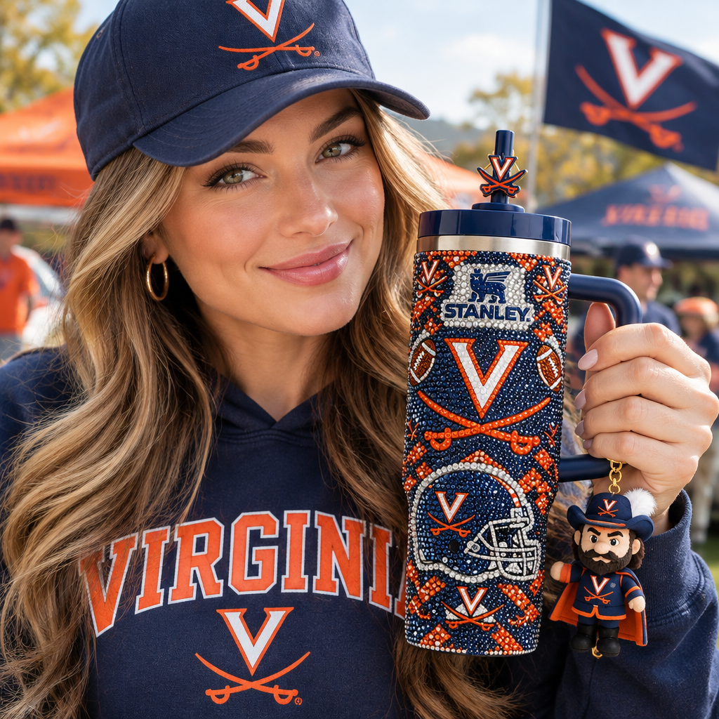 Virginia Cavaliers 40oz Tumbler With Handle TTNL
