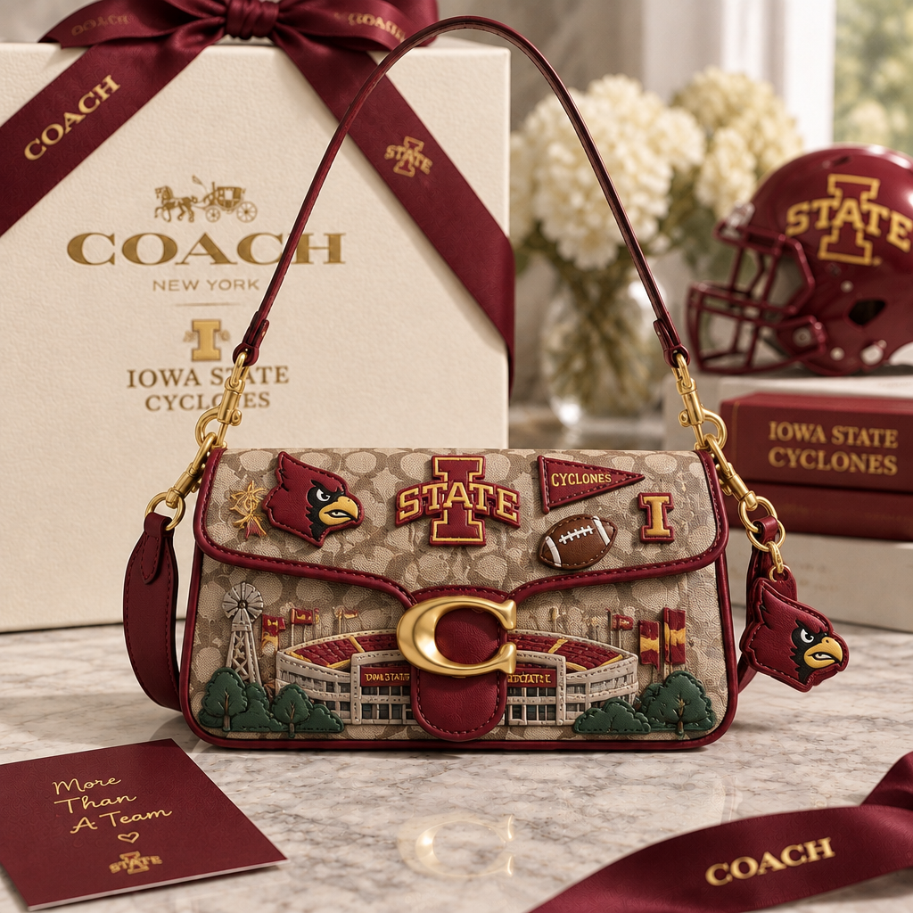 Iowa State Cyclones Coach Shoulder Cross With Charm