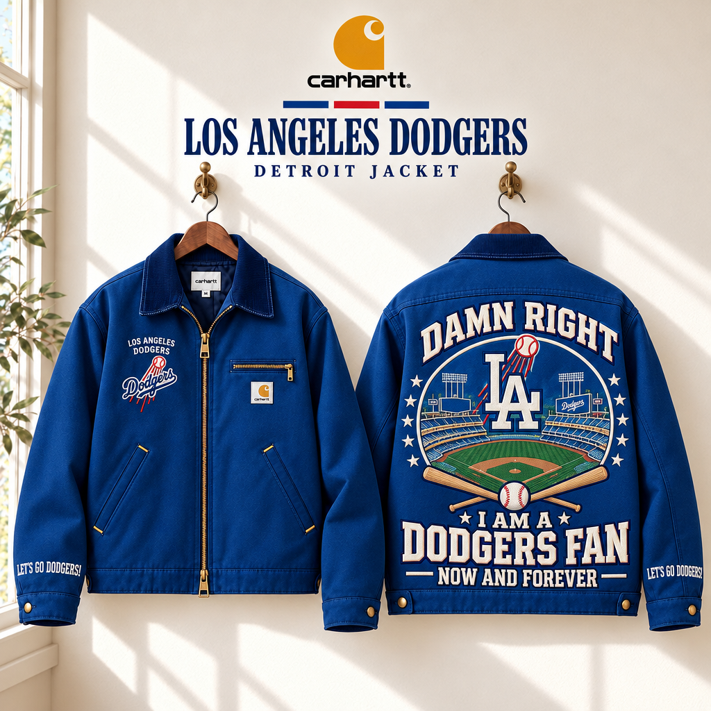 Dodgers Work Jacket Embroidered Detroit Jacket